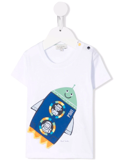 Paul Smith Junior Babies' Graphic-print T-shirt In White