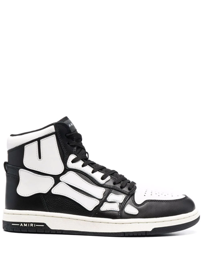 Amiri Black & White Skel Top Hi Sneakers