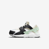 Nike Huarache Run Little Kids' Shoe In White,off Noir,mint Foam