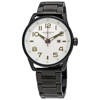 AKRIBOS XXIV AKRIBOS XXIV SILVER DIAL BLACK ION-PLATED MENS WATCH AK956SS