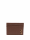 SAINT LAURENT MONOGRAM LOGO LEATHER CARDHOLDER