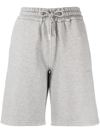 Off-white Diag-stripe Drawstring Shorts In Grey