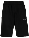 OFF-WHITE DIAG-STRIPE COTTON SHORTS