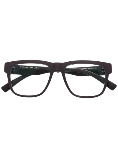 Mykita Surge Square-frame Glasses In Black