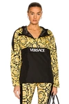 Versace Barocco Logo-print Track Jacket In Nero & Stampa