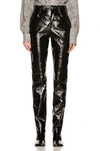 Rta Arwen Patent Leather Trousers In Black Patent