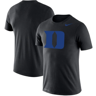Nike Men's  Black Duke Blue Devils Big And Tall Legend Primary Logo Performance T-shirt