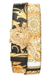 VERSACE BAROCCO MEDUSA HEAD BUCKLE REVERSIBLE LEATHER BELT