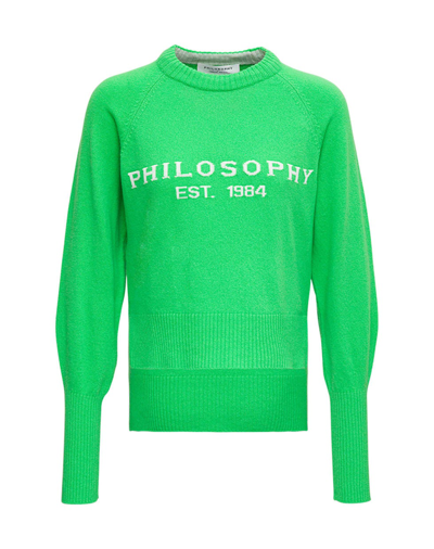 Philosophy Di Lorenzo Serafini Philosophy By Lorenzo Serafini Sweaters Green