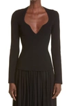 Khaite Kirah Ribbed-knitted Jumper In Black