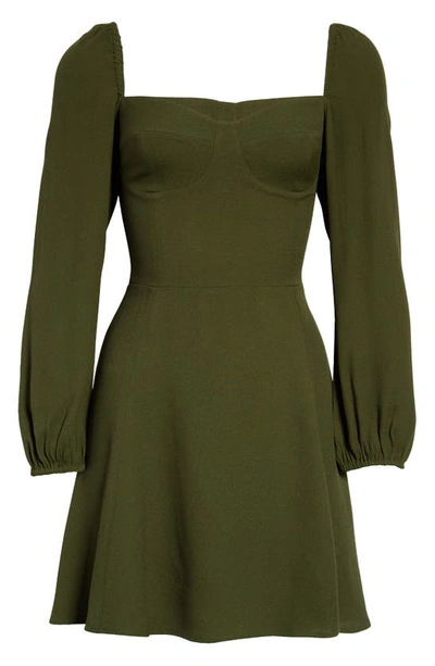 Reformation Mochi Floral Long Sleeve Dress In Green | ModeSens
