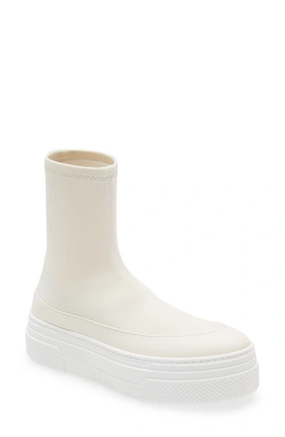 Khaite The Ludlow High Top Platform Sneaker In Neutrals