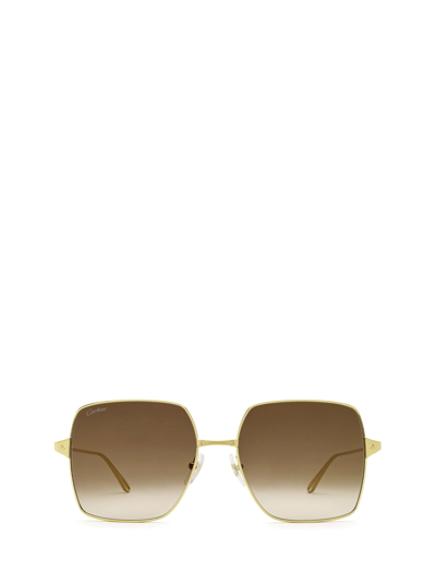 Cartier Ct0299s Gold Female Sunglasses