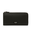 LANCEL BLACK GRAINED LEATHER WALLET