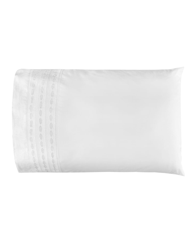 Bovi Fine Linens Sylvia Standard Pillowcases, Set Of 2 In White