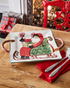 Vietri Old St. Nick Handled Square Platter