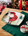 Vietri Old St. Nick Square Platter - Golfing