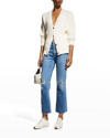 Mother The Looker High Waist Fray Ankle Skinny Jeans In Play Like A Pirat