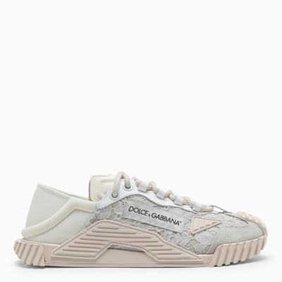 Dolce & Gabbana Ice Low-top Trainers With Lace In Grey