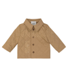 BURBERRY BABY HORSEFERRY QUILTED COTTON JACKET