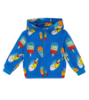 Stella Mccartney Baby Girl Patterned Jacket In Azzuro/multicolor