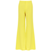 ALICE AND OLIVIA DYLAN YELLOW FLARED WIDE-LEG TROUSERS