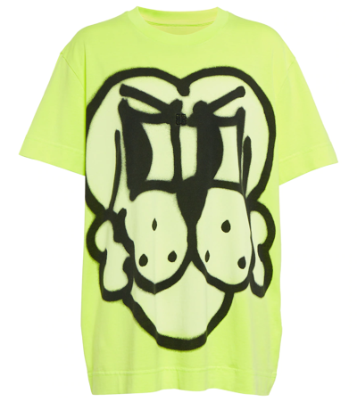 Givenchy X Chito Printed Cotton Jersey T-shirt In Fluo Yellow
