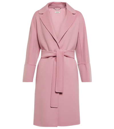 's Max Mara Arona Wool Coat In Pink