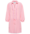 Melissa Odabash Scarlett Lace-trimmed Shirt Dress In Rosa