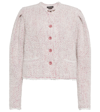 Isabel Marant Izma Textured Puff-sleeve Blazer In Light Pink