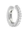 Maria Tash Diamond Eternity 18kt White Gold Single Ear Cuff With Diamonds In White Gold