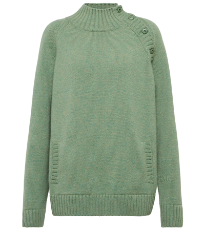 Loro Piana Lupetto Berkeley Cashmere Sweater In Mint Syrup