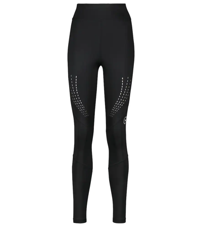 Adidas By Stella Mccartney + Net Sustain + Parley Truepurpose Perforated Recycled Stretch Leggings In Black