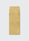 Tom Ford Glossy Metallic Maxi Skirt In Black & Gold