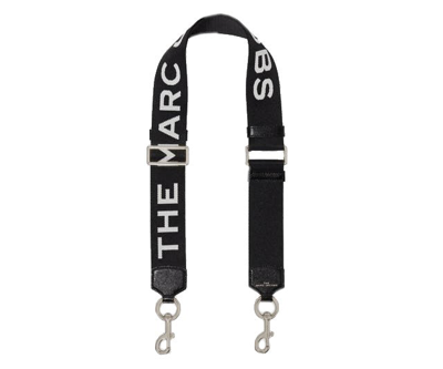 Marc Jacobs The Logo Webbing Strap In Black