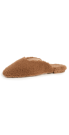 SLEEPER BROWN SHEARLING SLIPPERS