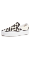 Vans Classic Slip On Platform Sneakers In Multi