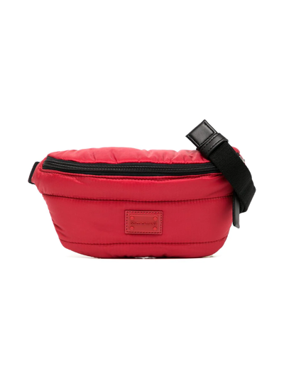 Dolce & Gabbana Kids' Logo Patch Tech Belt Bag In Red