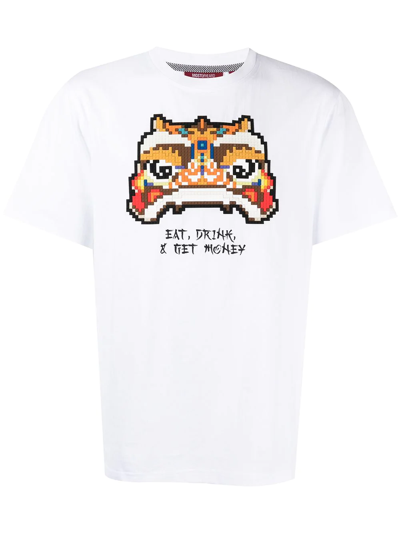 Mostly Heard Rarely Seen 8-bit Eat, Drink & Get Money T-shirt In Weiss