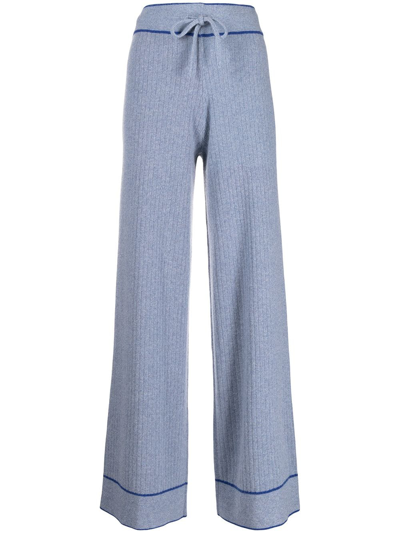 Madeleine Thompson Ursa Cashmere Trousers In Blau