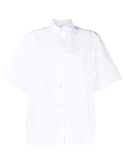P.a.r.o.s.h Parosh Short-sleeved Button-up Shirt In Yellow