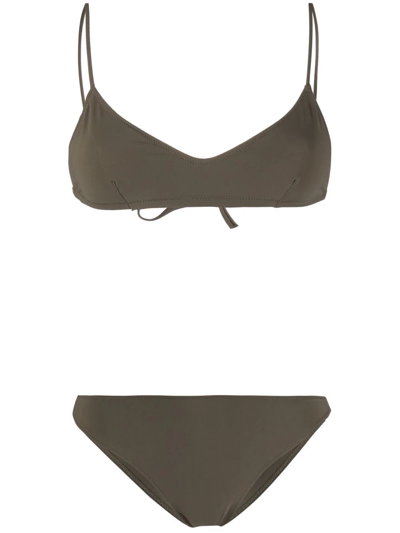 Lido Rear Tie-fastening Bikini In Grün