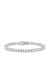 Pragnell Platinum Brilliant Cut Diamond Line Bracelet In Silber