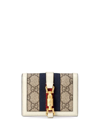 Gucci Jackie 1961 Card Case Wallet In Nude