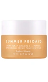Summer Fridays Light Aura Vitamin C + Peptide Eye Cream .5 oz/ 15 ml In Beauty: Na