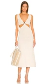Cult Gaia Bank Knit Dress In Beige