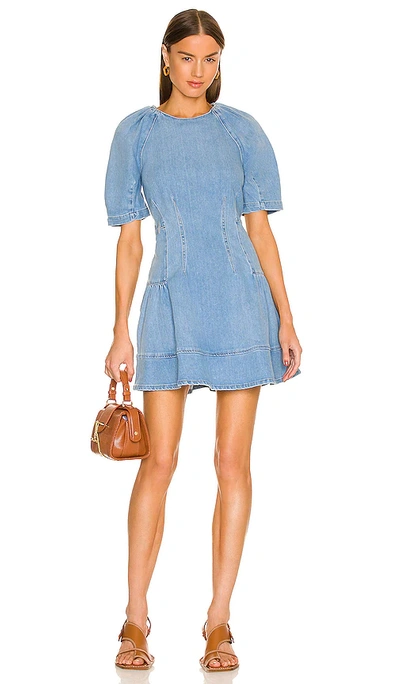 Jonathan Simkhai Standard Holland Denim Dress In Manhattan Vintage