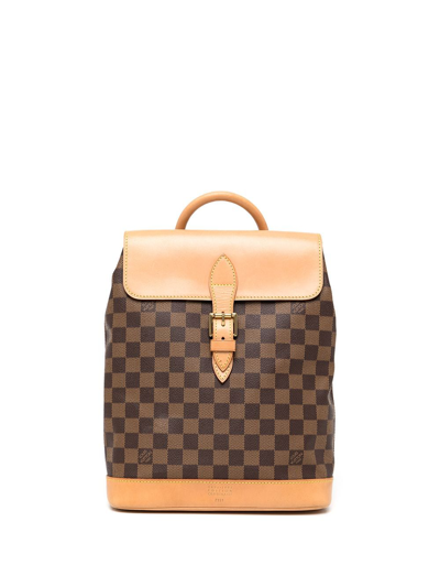 Pre-owned Louis Vuitton 1996  Limited Edition Arlequin Backpack In Brown