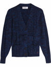 VICTORIA BECKHAM BELTED CABLE KNIT CARDIGAN