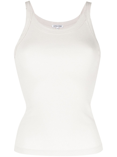 Cotton Citizen Verona Ribbed Tank In White